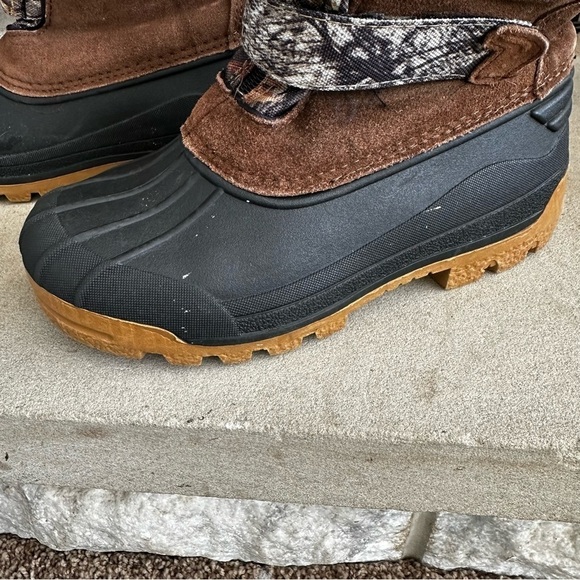 Ozark Trail Boys Camo and Brown Fully Lined Winter Boots Youth 3 - Picture 4 of 10